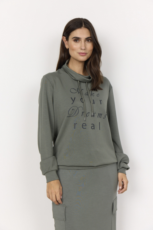 Scbanu 217 Sweatshirt Støvet Grøn